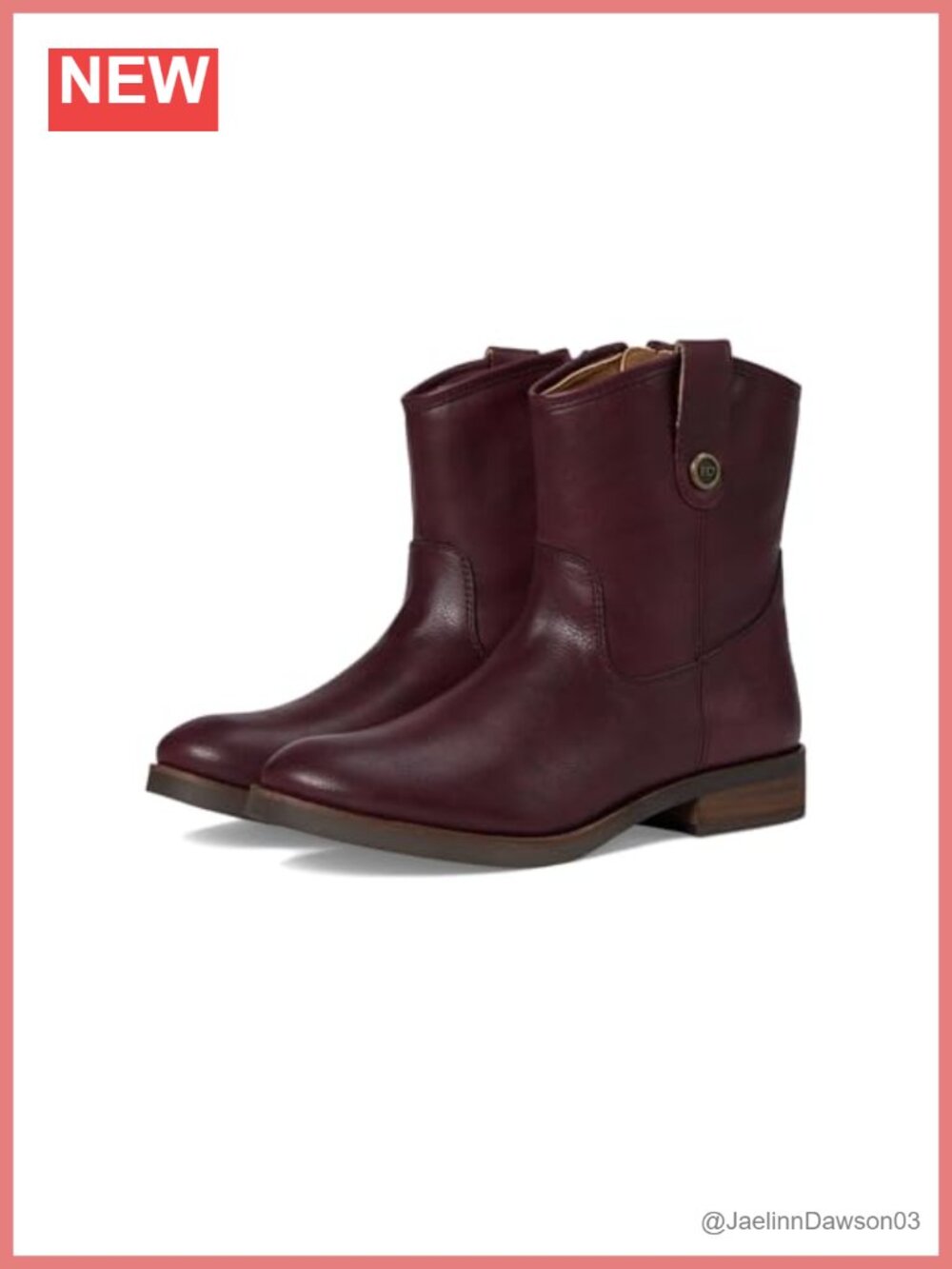 FRYE and CO. Kellie Button Short Ankle Booties Round Toe Block Heel Women's